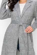Load image into Gallery viewer, Collared Belted Cardigan