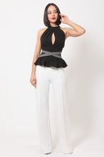 Load image into Gallery viewer, Halter Neck Peplum Top (Juniors)