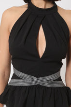 Load image into Gallery viewer, Halter Neck Peplum Top (Juniors)