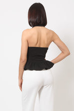 Load image into Gallery viewer, Halter Neck Peplum Top (Juniors)