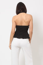 Load image into Gallery viewer, Halter Neck Peplum Top (Juniors)