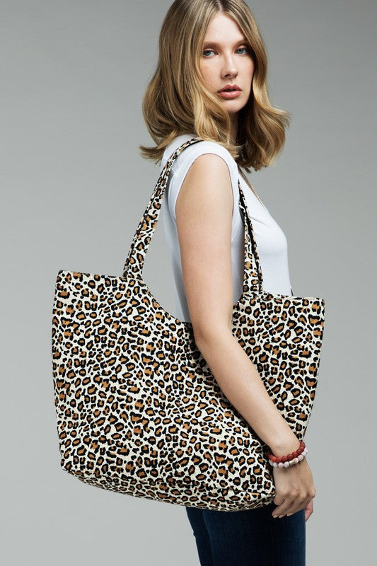 Leopard Print Tote Bag