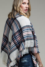 Load image into Gallery viewer, Plaid Square Blanket Scarf
