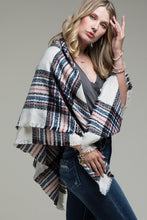 Load image into Gallery viewer, Plaid Square Blanket Scarf
