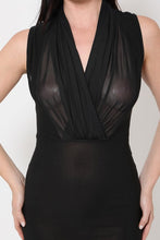 Load image into Gallery viewer, Sheer Wrap Bodice Dress (Juniors)
